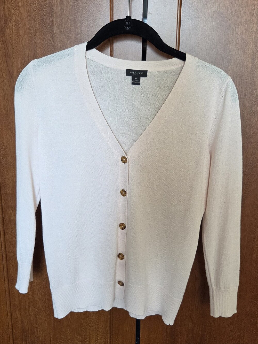 Ann Taylor Factory Light Pink Cardigan